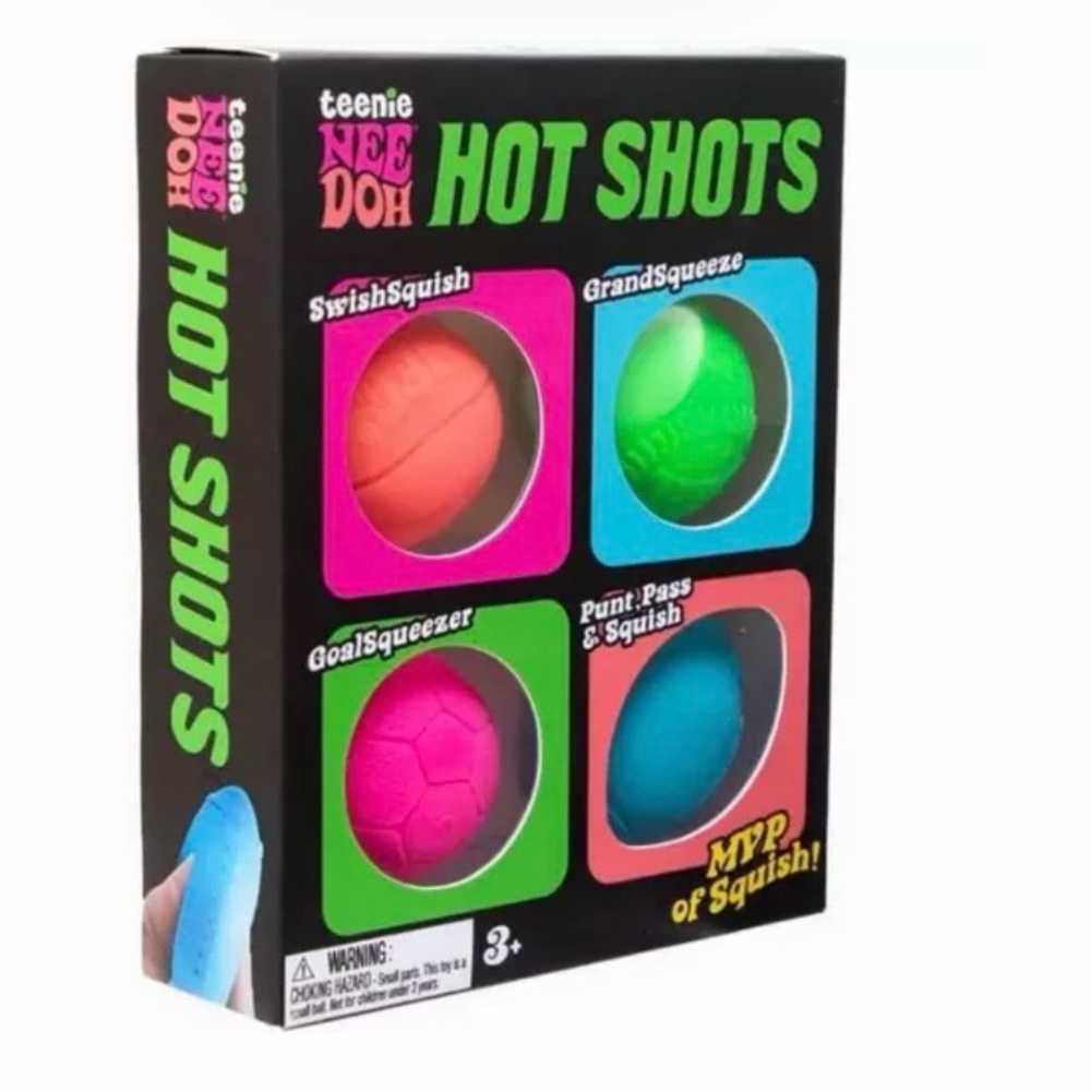 NIB Teenie Nee Doh Hot Shots Squishy Toy Set